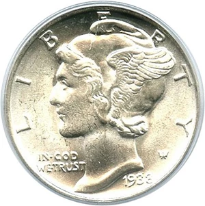 image for: 1938-S 10c PCGS MS65