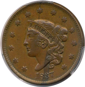 image for: 1837 1c PCGS XF45 (Medium Letters)