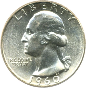 image for: 1960 25c PCGS MS66