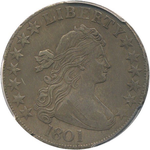 image for: 1801 50c PCGS XF40