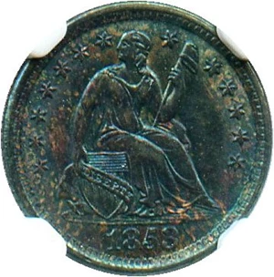 image for: 1853 H10c NGC MS64 (No Arrows)