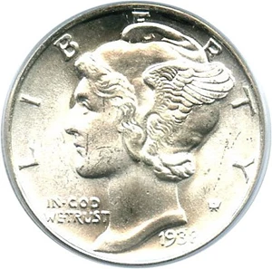 image for: 1938-S 10c PCGS MS64
