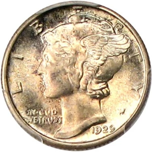 image for: 1929-S 10c PCGS/CAC MS66 FB