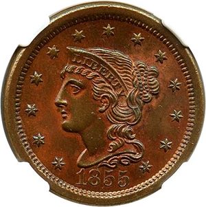 image for: 1855 1c NGC/CAC MS65 RB