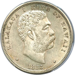 image for: 1883 Hawaii $1 PCGS/CAC AU55