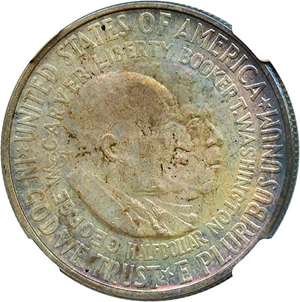 image for: 1951 Wash-Carver 50c NGC MS64 * Wild Colors *