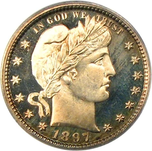 image for: 1897 25c PCGS/CAC Proof 66 Cameo