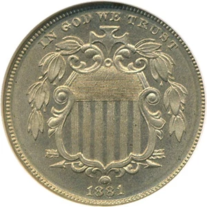 image for: 1881 5c NGC Proof 62