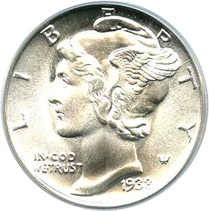 image for: 1938-S 10c PCGS MS65