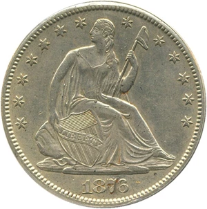 image for: 1876-CC 50c ANACS AU55 Details (Cleaned)