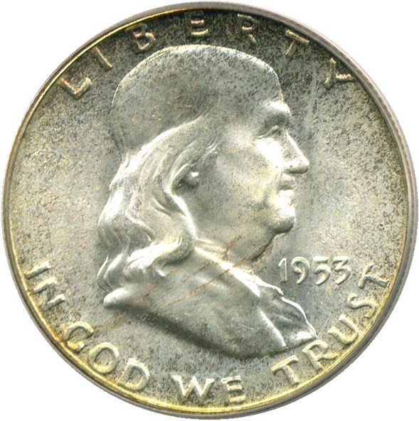 image for: 1953 50c PCGS MS65