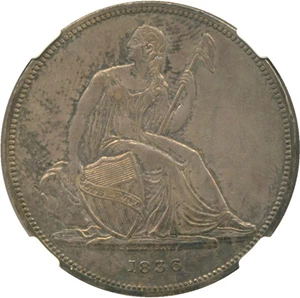 image for: 1836 Gobrecht $1 NGC Proof 61 (Judd-60)