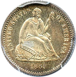 image for: 1863 H10c PCGS/CAC MS66