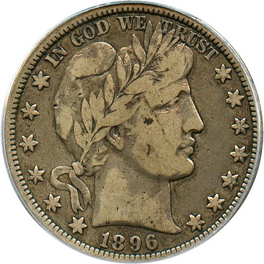 image for: 1896-O 50c PCGS F15
