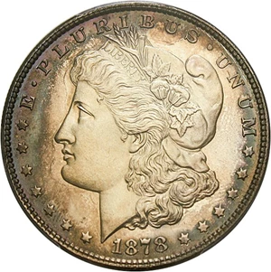image for: 1878 8TF $1 PCGS Proof 65 * Rare Proof -- Only 500 Struck *