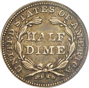 image for: 1858 H10c PCGS XF40 (Inverted Date)