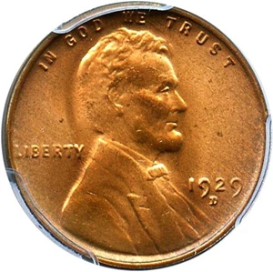 image for: 1929-D 1c PCGS MS66 RD