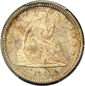 image for: 1841-O 25c PCGS MS63 - Key New Orleans Issue