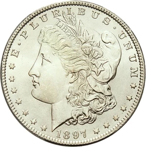 image for: 1897 $1 PCGS MS67 * Tied for Finest Graded *