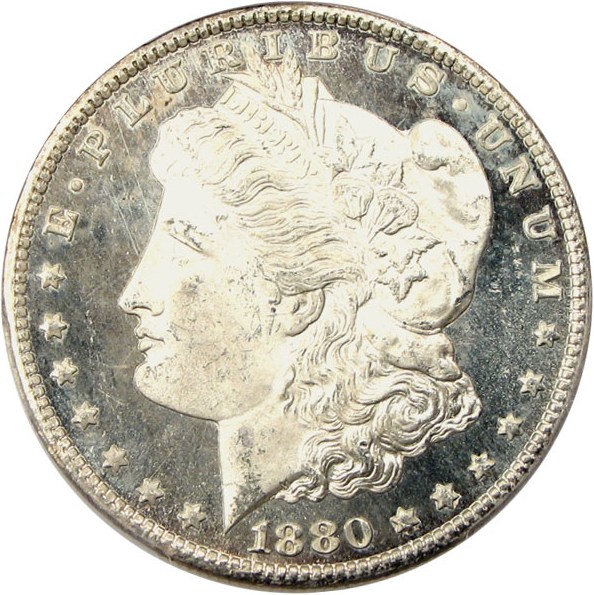 image for: 1880-CC $1 PCGS MS65 PL (8/ Low 7)