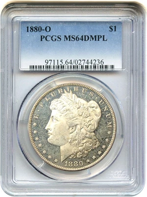 image for: 1880-O $1 PCGS MS64 DMPL - Rare DMPL Morgan