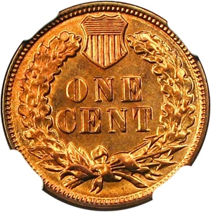 image for: 1886 1c NGC MS65 RD (Type 2) * Key Date *
