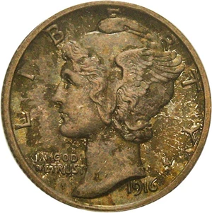 image for: 1916-D 10c PCGS MS66 FB - Major 20th Century Rarity in Gem