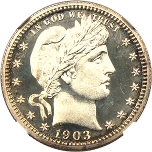 image for: 1903 25c NGC Proof 65