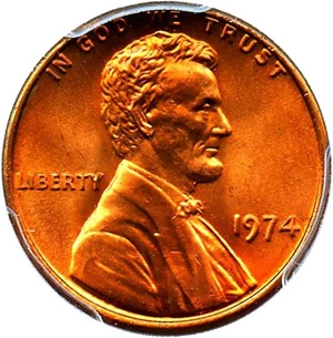 image for: 1974 1c PCGS MS67+ RD * Finest Known *
