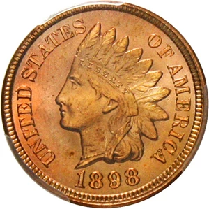 image for: 1898 1c PCGS/CAC MS66+ RD