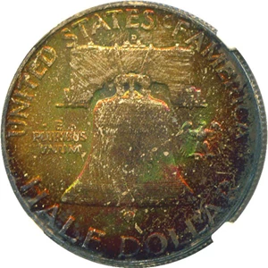 image for: 1958-D 50c NGC/CAC MS67 * Amazing Reverse Colors *