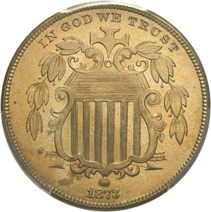 image for: 1873 5c PCGS Proof 65 (Closed 3)
