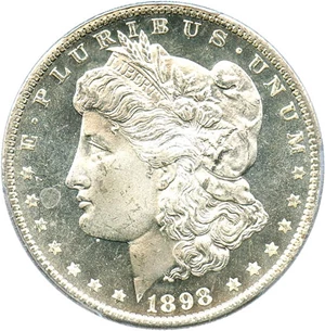 image for: 1898-O $1 PCGS/CAC MS65 DMPL