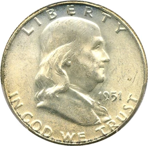 image for: 1951 50c PCGS MS65