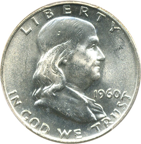 image for: 1960-D 50c PCGS MS64