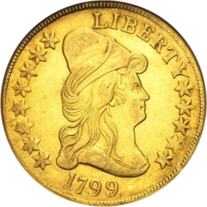 image for: 1799 $10 NGC AU55