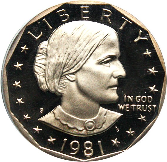 image for: 1981-S SBA $1 PCGS Proof 69 DCameo (Type 1)