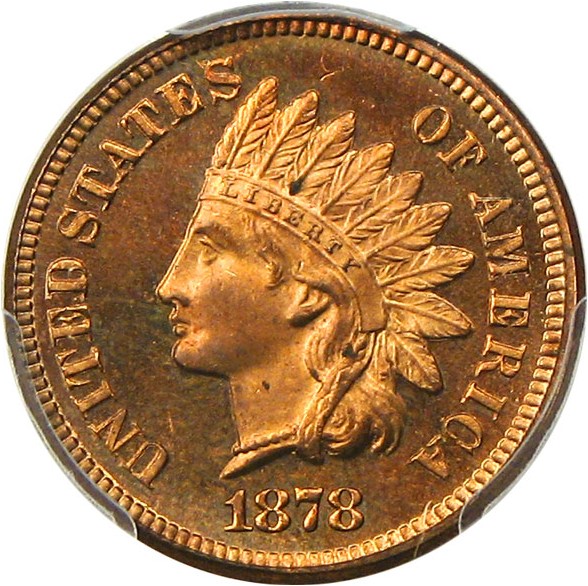 image for: 1878 1c PCGS Proof 65 RB