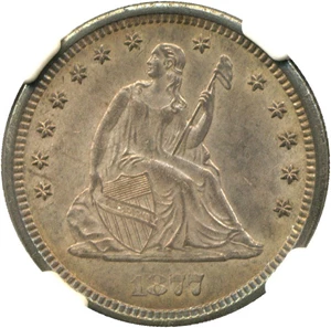 image for: 1877-CC 25c NGC MS62