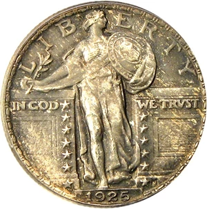 image for: 1925 25c PCGS MS65