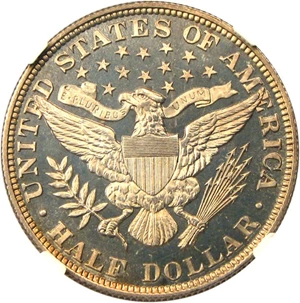 image for: 1892 50c NGC Proof 65