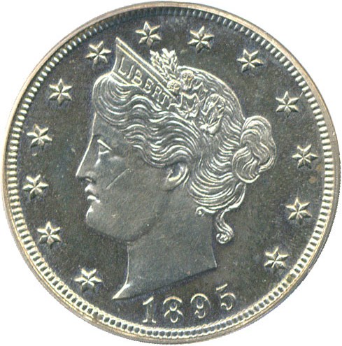 image for: 1895 5c PCGS Proof 63
