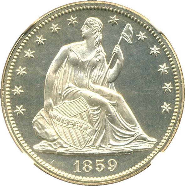 image for: 1859 50c NGC Proof 63