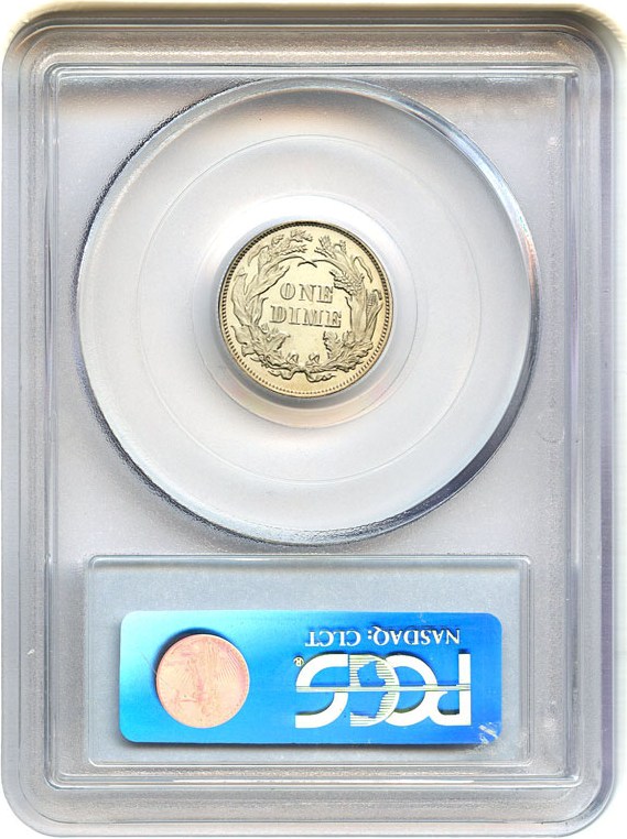 image for: 1873 10c PCGS Proof 61 Cameo (No Arrows, Closed 3)