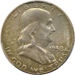 image for: 1958-D 50c PCGS MS66 - Rainbow Toning