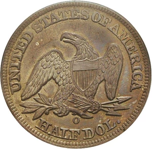 image for: 1857-O 50c PCGS/CAC MS64