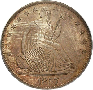 image for: 1857-O 50c PCGS/CAC MS64