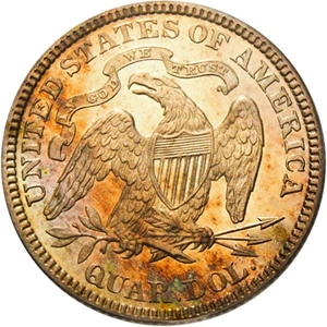 image for: 1889 25c PCGS Proof 65 Cameo