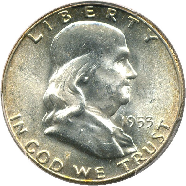 image for: 1953 50c PCGS MS64