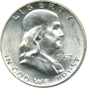 image for: 1957-D 50c PCGS MS64